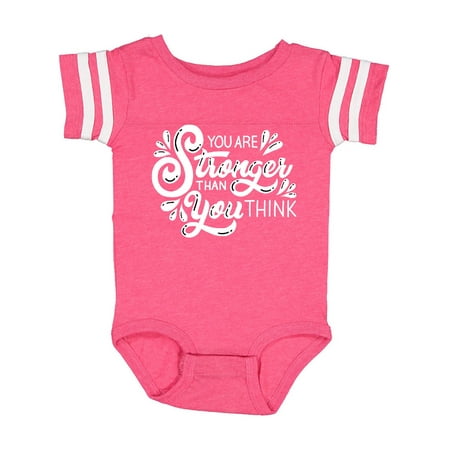 

Inktastic You Are Stronger Than You Think Gift Baby Boy or Baby Girl Bodysuit