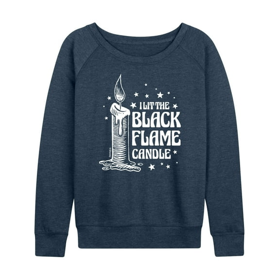 Hocus Pocus - I Lit The Black Flame Candle - Women's Lightweight French Terry Long Sleeve Shirt