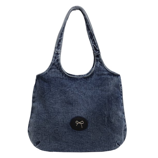 Bolso Hombro Hobo Mujer Denim Sólida para Desplazamientos Al