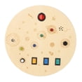 thumbnail image 5 of Tablero sensorial de interruptor redondo, tablero sensorial de interruptor de madera de simulación LED para niño, adolescente y bebé, 5 of 5