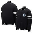 thumbnail image 3 of Youth Starter  Black LA Clippers Satin Full-Snap Varsity Jacket, 3 of 3