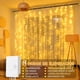 thumbnail image 2 of Cortina de Luces, 6Mx3M 600 LED Cortinas de Luces Navideñas, 8 Modos de Luces, IP 44 Impermeable, Para Interior y Exterior, Navidad, Fiesta, Cumpleaños, Boda (Luz cálida), 2 of 17