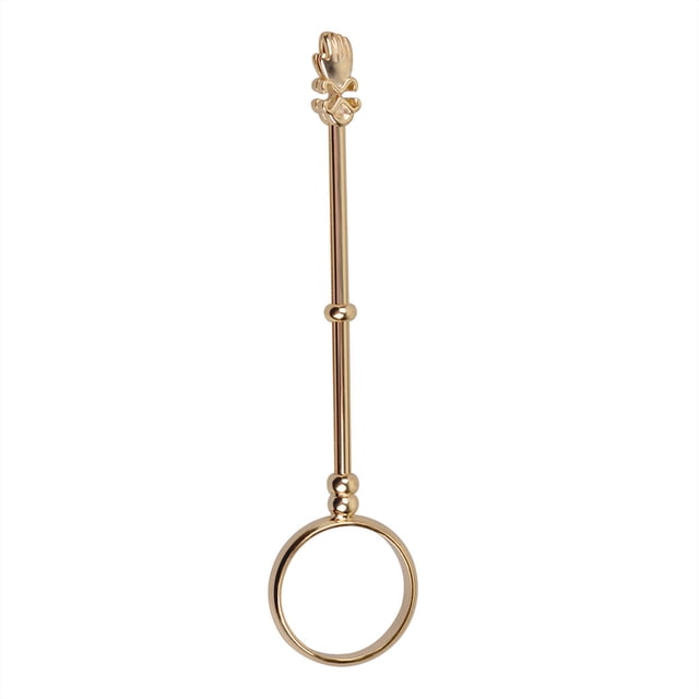 Bewildely Soportes para cigarrillos, anillos de dedo para fumar delgados, coleccionables de moda ajustables, soporte de mano de Metal antideslizante, encendedores Oro Nº 16 (S) Bewildely HA061670-01