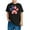 Black-4, variant on GERsome Girls 4th of July Patriotic Tops American Flag Graphic Tees Short Sleeve Crewneck T Shirts Loose Fit Summer USA Flag Stars Stripes Tops, 7-8 Years