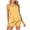 Yellow 2, variant on HUJlwoi Printed Women Lounge Sets Sleeveless Spaghetti Strap Cami 2 Piece Pajama Sets with Shorts Solid Color Basic Summer Sleepwear