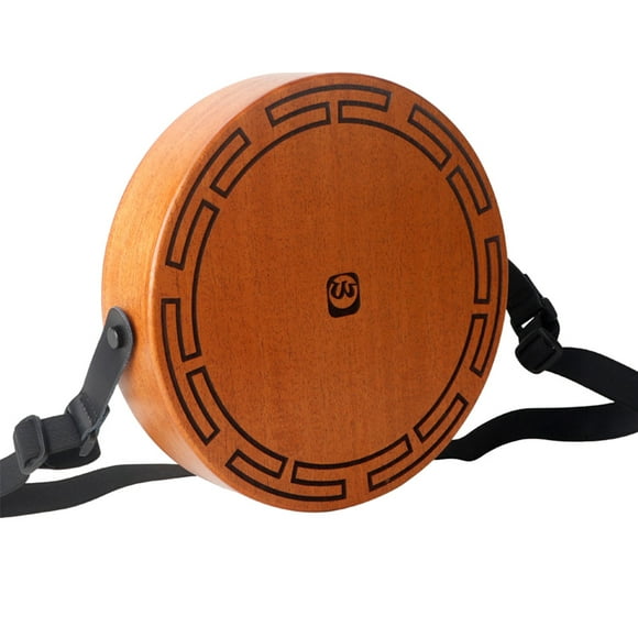 Walter.t Portable Mahogany Cajon Drum with Adjustable Strap and Carrying Bag - Octagonal Hand Drum for Musicians, Perfect Companion for Guitar and Ukulele Performances