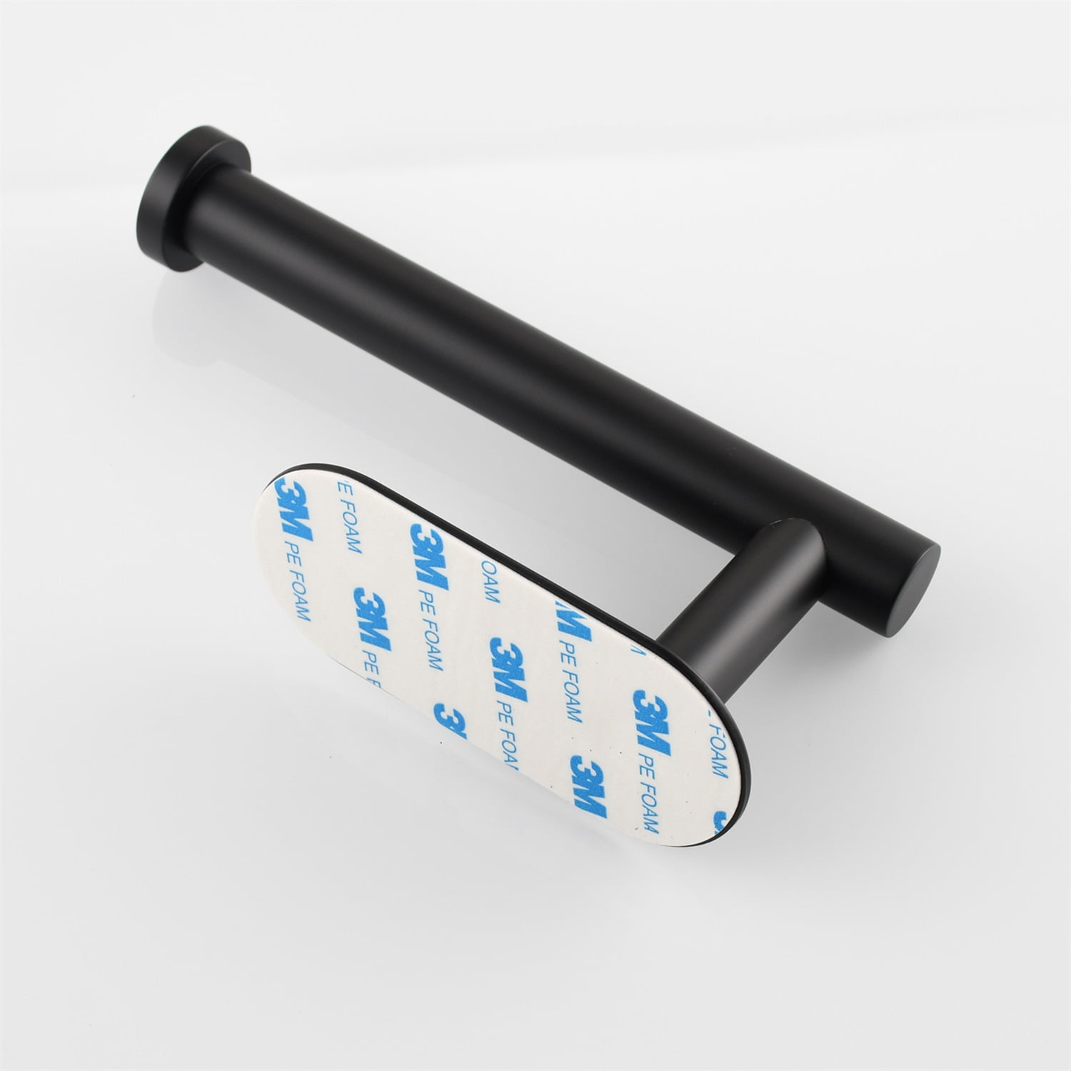 Lowestbest Toilet Paper Holder, Matte Black Toilet Roll Holder, Wall Mount Toilet Paper Dispenser for Bathroom, Blcak