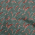 thumbnail image 1 of oneOone Silk Tabby Teal Green Fabric Tropical Banana Leaf Diy Clothing Quilting Fabric Print Fabric By Yard 42 Inch Wide, 1 of 4