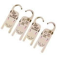 thumbnail image 4 of 4Pcs Plastique Signe Cintres Double-Côté Porte Tags Hôtel Suspendu Porte Boutons Signes, 4 of 7