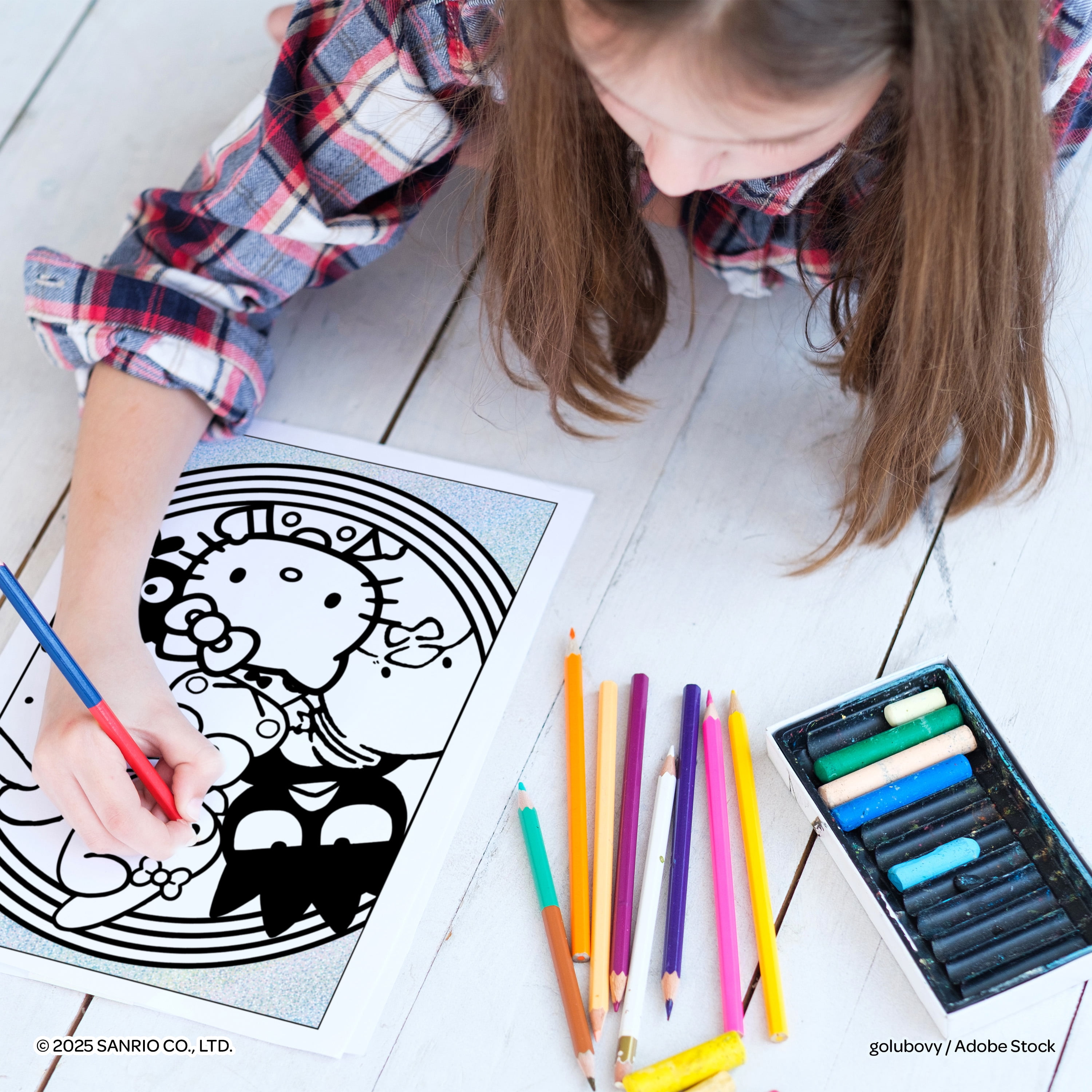 Hello Kitty Glitter Coloring Book for Kids – 32 Pages with Sparkly Glitter Accents – Fun Activity Book by Bendon, Paperback