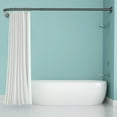 thumbnail image 1 of Misounda Tringle de Douche, Tringle de Douche Courbée Télescopique Réglable en Acier Inoxydable 304, Installation Sans Perçage, en Forme de L 35.5 Pouces-47.2 Pouces x 35.5 Pouces-47.2 Pouces pour Salle de Bain, Baignoire, Vestiaire - Noir, 1 of 8