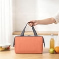 thumbnail image 4 of Lunch Bag Men, 10L Large Capacity Lunch Bags for Men Women- Reusable Insulated Leakproof Lunch Box Tote Bag, Cool Bags for Adults,Thermal Cooler Bag for Work Picnic Travel, Orange, 4 of 9