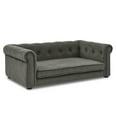 thumbnail image 5 of Elegant Rectangle Pet Sofa Bed for Small and Medium Dogs, Modern Elevated Anti-Mite Dog Couch, Durable and Easy-Clean Pet Furniture and Living Room, Bedroom Comfort Dog Sofa (Dark Gray, 40"x23"x14"), 5 of 8