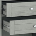 thumbnail image 5 of Warm Shaker Solid Wood 24 inch Wide Transitional Nightstand in Fog Grey, 5 of 14