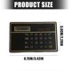 thumbnail image 3 of Solar Power Thin Calculator Credit Card 3.35x2.09Inch Not Need Battery For Home Office School Essential silver, 3 of 4