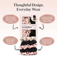 thumbnail image 3 of Kitsch Satin Scrunchies for Women - Softer Than Silk Scrunchies | Hair Ties No Damage for Frizz-Free Sleep | Stocking Stuffers for Teen Girls | Ideal Gifts for Women, Assorted, 5pcs, 3 of 4