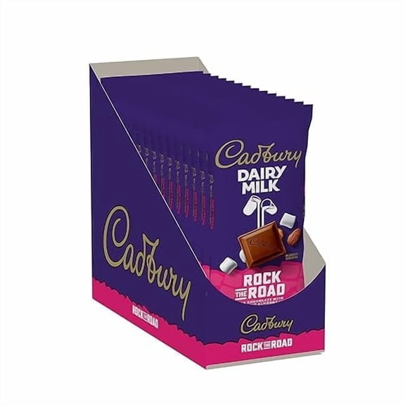 Cadbury Dairy Milk Rock the Road Chocolate Bars, 3.5 oz Each, 14 Count Display Box