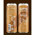 thumbnail image 4 of Super Coffee Vanilla with Cream, Iced Espresso Can, 11 fl oz, 12 Pack, 150 mg Caffeine, Cow Milk, 4 of 5