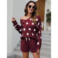 thumbnail image 1 of Purcoar Womens Outfits Set Casual 2 Piece Long Sleeve Tops & Shorts with Pocket Loungewear, 1 of 7