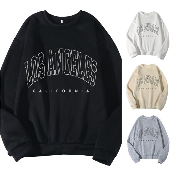 Rggeeun Mens Sweatshirt Letter Graphic Crewneck Sweatshirt Long Sleeve Tops Soft Casual Pullover Fall Winter Outdoor Running Comfort,Black,S