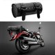 thumbnail image 4 of Bolsa de herramientas para motocicleta, estuche de viaje de piel sintética PU, impermeable, alforja lateral para herramientas, estilo retro vintage para Harley Bobber Suzuki Honda, 4 of 5