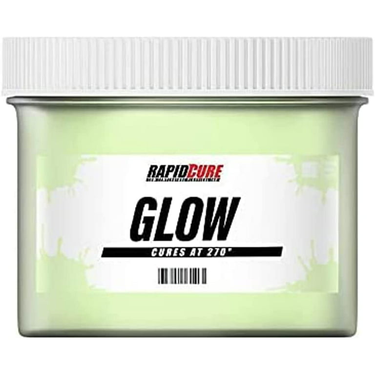 Rapid Cure Glow in The Dark Screen Printing Ink (8oz.) - Plastisol Ink for Screen  Printing Fabric - Low Temperature Curing Plastisol by Screen Print Direct -  Fast Cure Ink for Silk