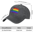 thumbnail image 6 of Pride Rainbow LGBT Flag of Colorado Baseball Cap Women Men Hat Vintage Trucker Sun Hat Dad Cowboy Hats, 6 of 8