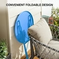 thumbnail image 6 of 3 Pieces Patio Bistro Set for Outdoor, Bistro Table and Chairs Set of 2, Waterproof Folding Coffee Table and Chairs Sets, Foldable Small Patio Furniture Set for Porch/Lawn/Balcony/Apartments(Blue), 6 of 9