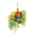 thumbnail image 2 of Bird Parrot Toys Hanging Perch Pet Cage Swing Toy for Parakeets Cockatiels, Conures, Macaws, Parrots, , Finches +Rattan Ball S, 2 of 9