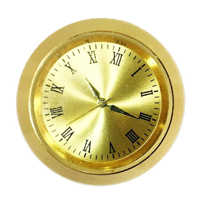 Mecanismo de inserción de reloj de estilo vintage, movimiento de reloj silencioso, cabezal de reloj redondo de 35 mm Número romano áureo
