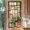 Colorful Glass Window Film#01, variant on Stained Glass Window FilmStained Glass Style Vine Window Film Privacy Film Stained Decals Static Cling Sun Blocking Decor for Home Office Windows Doors Partitions 17.7x39.3 inch