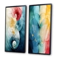 thumbnail image 3 of Designart "Turquoise Abstract Retro Wisdom Geometry" Modern Geometric Framed Wall Art Set Of 2 - Modern Turquoise Framed Wall Art Set Of 2, 3 of 6