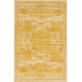 thumbnail image 3 of Unique Loom Bromley Collection Area Rug - Wells (4' 1" x 6' 1" Rectangle Yellow/Ivory), 3 of 6