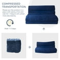 thumbnail image 3 of MAXYOYO Fluffy Soft Bean Bag Sofa Bed,Extra Thick Adult Floor Mattress with Washable Soft Faux Fur Cover,Folding sofa bed for Bedroom Living Room,Navy,Twin, 3 of 7