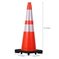 thumbnail image 2 of 28" High-Visibility Safety Cones 8 Pack with Reflective Collars & Weighted Bases for Traffic Control, 2 of 7