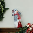thumbnail image 4 of Northlight 15" Gray and Red Snowman with Bag of Gifts Christmas Tabletop Decoration, 4 of 4