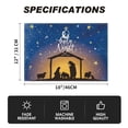 thumbnail image 7 of Smile The Lord Blue Sky Christmas Placemats Set of 4, 12x18 Inch Seasonal Winter Holy Night Table Mats, 7 of 7