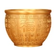 thumbnail image 1 of Cuenco de latón Feng Shui, cuenco de cornucopia, regalo de inauguración de la casa, cuenco de tesoro, tarro de bendición Fu para estante de estudio,, 1 of 9