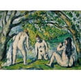 thumbnail image 2 of Cezanne, Paul 14x11 Gold Ornate Wood Framed with Double Matting Museum Art Print Titled - Three Bathers, 2 of 4