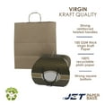 thumbnail image 4 of Jet Paper Bags 100 Pcs 15" x 10" x 12H Brown Virgin Kraft Paper Gift Bags with Twisted Handles -Zara, 4 of 9