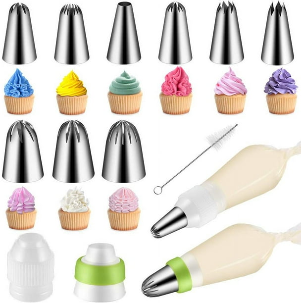 Juego de 90 boquillas para repostería, boquilla rusa profesional de acero inoxidable, manga pastelera de silicona, juego de repostería para decoración de cupcakes, manga pastelera