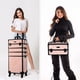 thumbnail image 3 of Byootique 3-Piece Makeup Train Cases Cosmetic Organizer Kit Wheel Artist CB Dusk, 3 of 9