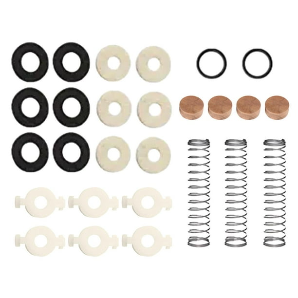Kits de Reparación de Válvulas de Trompeta de 27 Piezas Kits de Mantenimiento de Trompeta de Válvula con Almohadilla de Corcho