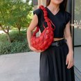 thumbnail image 3 of Bolso de media luna para mujer, bolso de burbuja de nailon, correa de Color sólido, monedero suave ajustable para chica FLhrweasw Nuevo, 3 of 9