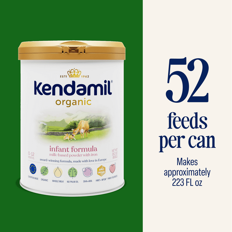 Kendamil Organic Whole Milk Infant Formula Powder, European with