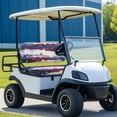 thumbnail image 3 of Yuyamidu USA Flag Star Golf Cart Seat Covers Lightweight Breathable Golf Cart Accessories Fit for Most Golf Carts Club Cars Seat Cushion, 4th of July, 3 of 8