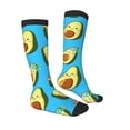 thumbnail image 3 of Balery Flowers Avocado Fun Novelty Socks Men'S Women'S Crew Socks Funny Crazy Novelty Socks Quirky And Cool Socks, 3 of 9