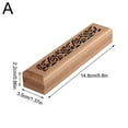 thumbnail image 6 of Wmool Home Incense Burner Stick Holder Burning Incense Wood Box Burners Ash Catcher N2, 6 of 8