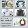 thumbnail image 4 of Spaco 1.5 Cu .ft Clothes Dryer with with Stainless Steel Wall Mount-White, Washer Spinner Portable Washing Machine, 4 of 8