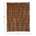 thumbnail image 6 of Lavish Home 50x60-Inch Machine-Washable Fleece Adult Blanket (Leopard), 6 of 6
